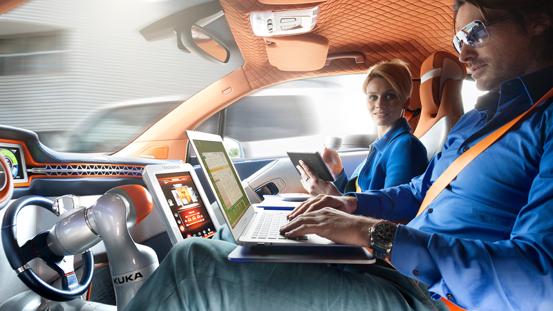 Illustration for article titled Rinspeed's Self-Driving i3 Anticipates Your Needs And Winds Your Watch